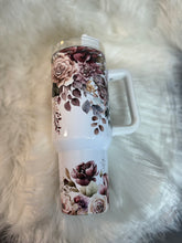 Load image into Gallery viewer, 40oz Burgundy Floral
