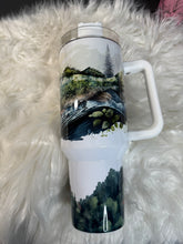 Load image into Gallery viewer, 40oz Born to Fish Forced to Work Tumbler