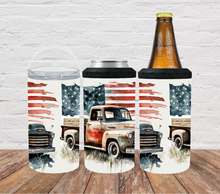 Load image into Gallery viewer, American Flag Old Truck