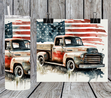 Load image into Gallery viewer, American Flag Old Truck