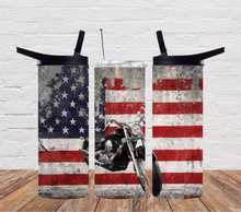 Load image into Gallery viewer, American Flag motorcycle