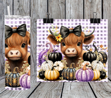 Load image into Gallery viewer, Halloween highland cow pumpkins