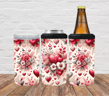 Load image into Gallery viewer, Red and floral hearts