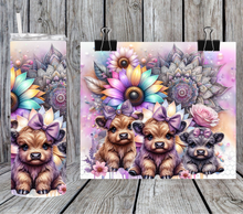 Load image into Gallery viewer, Highland Cows Sunflowers