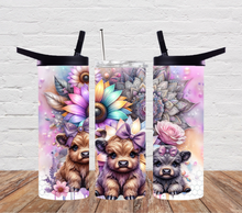 Load image into Gallery viewer, Highland Cows Sunflowers