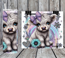 Load image into Gallery viewer, Highland cow - rainbow