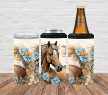 Load image into Gallery viewer, Horse with blue flowers