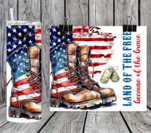 Load image into Gallery viewer, Land of the free because of the brave