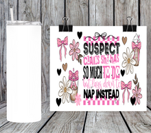 Load image into Gallery viewer, Suspect claims she has so much to do but lays down to nap instead