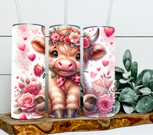 Load image into Gallery viewer, Valentines Highland Cow rose