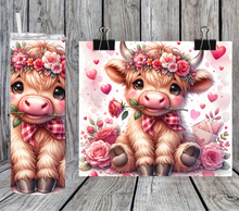 Load image into Gallery viewer, Valentines Highland Cow rose