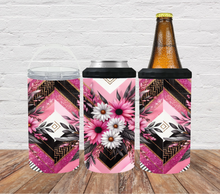 Load image into Gallery viewer, X Pattern Black and Pink Floral