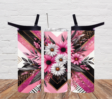 Load image into Gallery viewer, X Pattern Black and Pink Floral