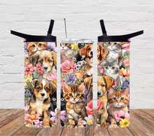 Load image into Gallery viewer, Dogs and Cats in Flowers