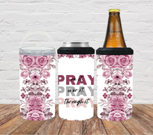 Load image into Gallery viewer, Pray on it, over it, through it, pink/grey
