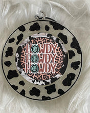 Load image into Gallery viewer, Cow Print Round Car Freshie