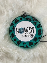 Load image into Gallery viewer, Cow Print Round Car Freshie