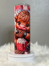 Load image into Gallery viewer, Chocolate Highland Cow Tumbler
