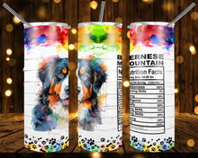 Load image into Gallery viewer, Dog Breed Nutritional Facts Tumbler
