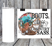 Load image into Gallery viewer, Boots class and country sass

