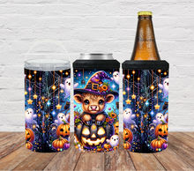 Load image into Gallery viewer, Halloween Highland cow-pumpkins
