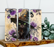 Load image into Gallery viewer, Halloween black cat witch
