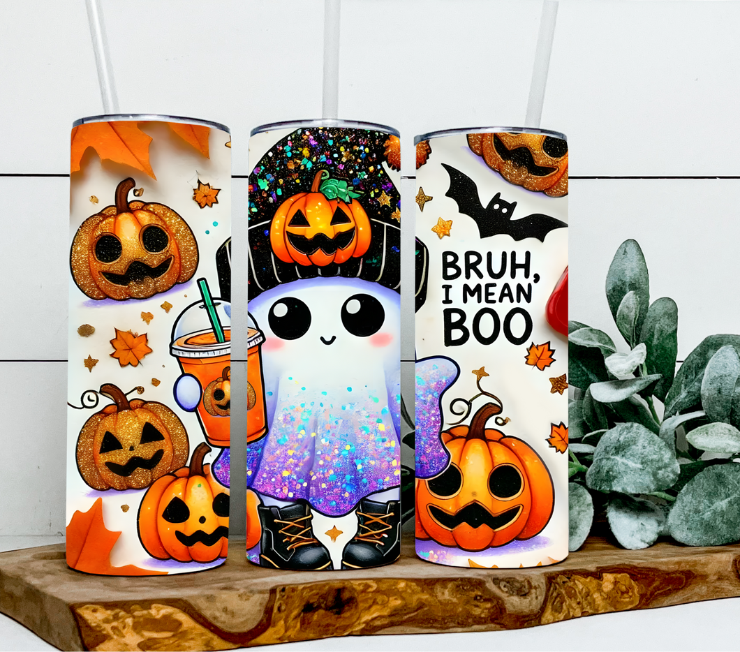 Halloween ghost Bruh, I mean Boo
