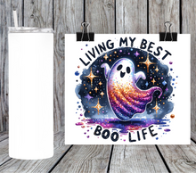 Load image into Gallery viewer, Halloween ghost Living my best boo life
