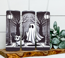 Load image into Gallery viewer, Halloween ghost walking dog
