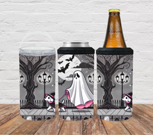 Load image into Gallery viewer, Halloween ghost walking witch dog
