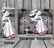 Load image into Gallery viewer, Halloween ghost walking witch dog
