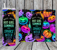 Load image into Gallery viewer, Halloween neon pumpkins spooky Bitch season
