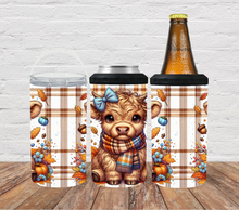 Load image into Gallery viewer, Highland Cow fall Plaid
