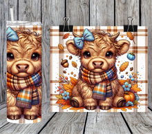 Load image into Gallery viewer, Highland Cow fall Plaid
