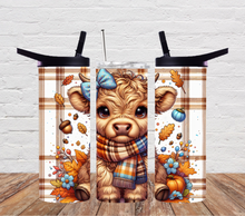 Load image into Gallery viewer, Highland Cow fall Plaid
