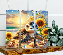 Load image into Gallery viewer, Turtle -sunflowers
