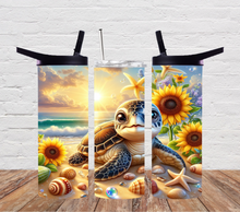 Load image into Gallery viewer, Turtle -sunflowers
