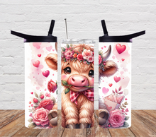 Load image into Gallery viewer, Valentines Highland Cow rose
