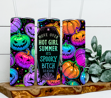 Load image into Gallery viewer, Halloween neon pumpkins spooky Bitch season
