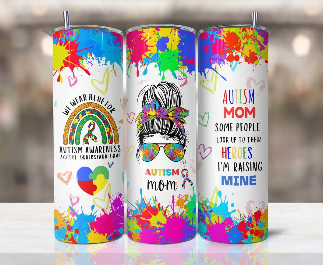 Autism Mom Hero Tumbler