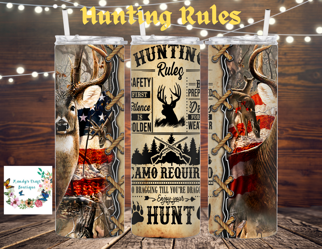 Hunting Rules Tumbler