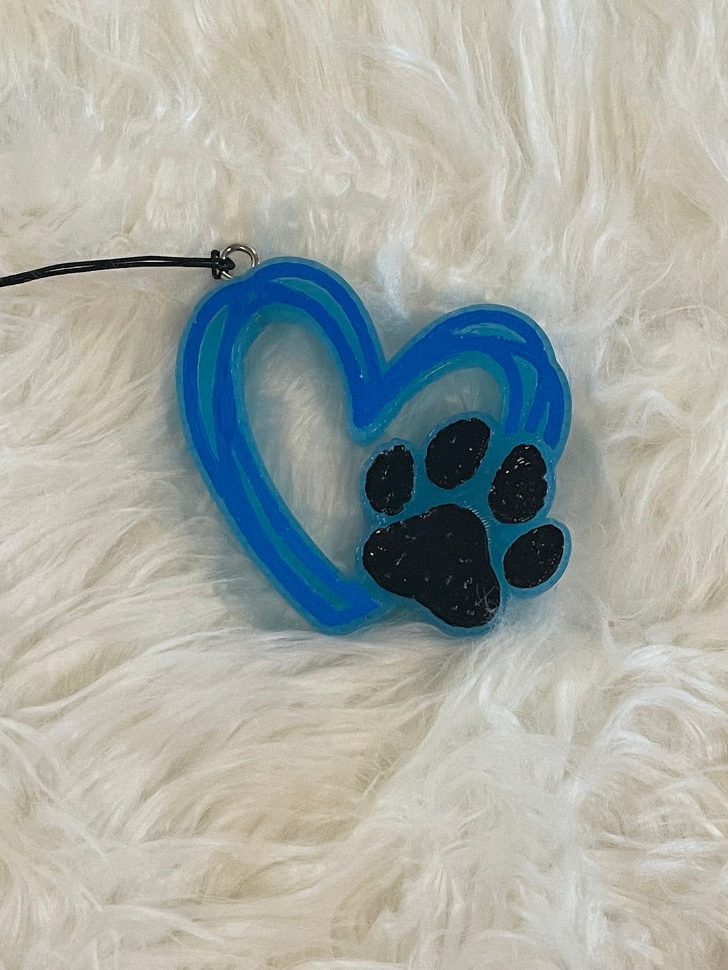 Dog Paw Heart Car Freshie